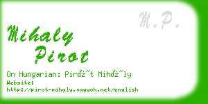 mihaly pirot business card